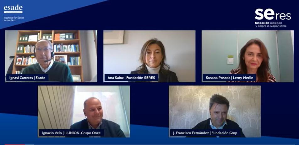 En el encuentro, participaron representantes de Leroy Merlin, Gmp e ILUNION.