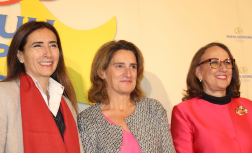 Carolina Schmidt, Teresa Ribera y Rebeca Grynspan.