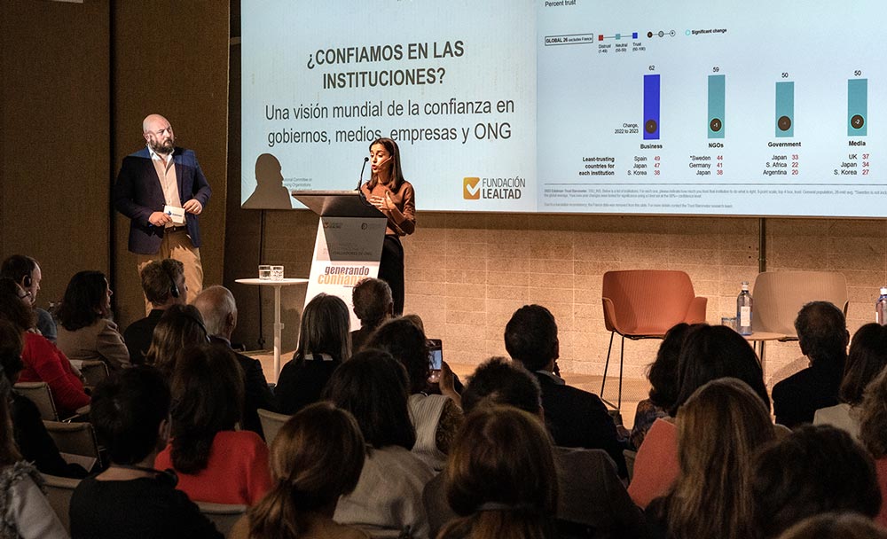 Presentación de los resultados del 'Trust Barometer' de Edelman.