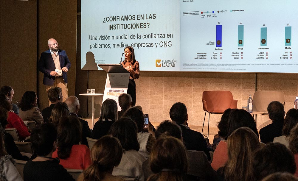 Presentación de los resultados del 'Trust Barometer' de Edelman.